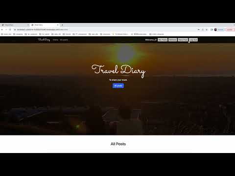 Travel Diary Platform: simple backend with Node + Express + Mongo + HTML5