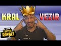 FORTNITE KRALI OLDUM !! KRAL VEZİR !! ( Fortnite Battle Royale Türkçe )