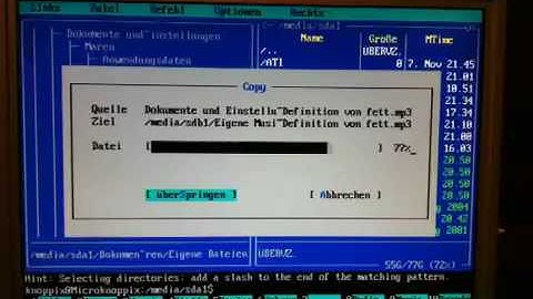 Rescuing data with Knoppix