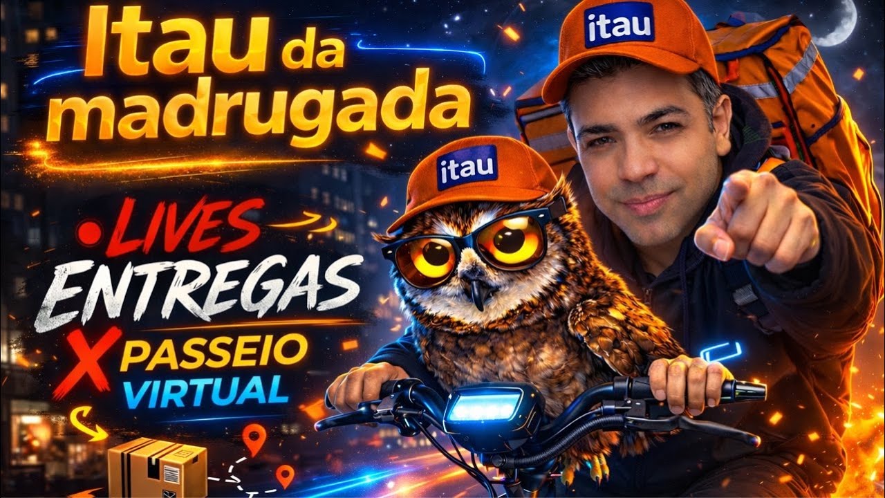 Itau da madrugada | AO VIVO IRL 🌙🦉 | Rua Augusta • Entregas & Turismo Virtual