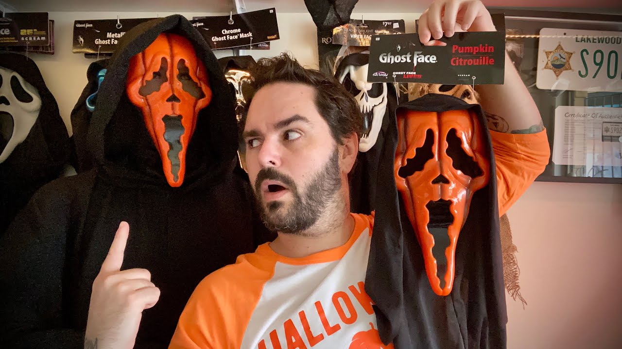 They made a Jack O Lantern Ghostface? The new(ish) Pumpkin Ghost Face  scream mask from Fun World - YouTube