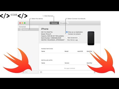 how to run your project via network in xcode?