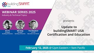 Update to buildingSMART USA Certification and Education