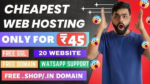 Get Cheapest Hosting with .shop domain only for 45rs 😍 | Cheap Hosting 🤩| Free Domain 🔥| web hosting