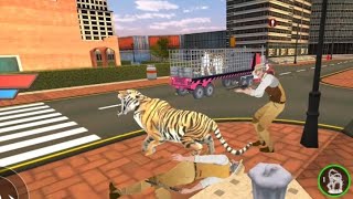 Wild Angry Tiger vs. Armed Hunters | Virtual Tiger Family Survival 3D Gameplay