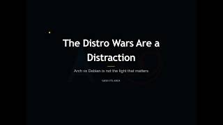 Stop Fighting Over Arch vs Debian - The Real Problem Is Much Bigger