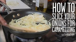 How To Slice Your Onions For Caramelizing Cooking Light