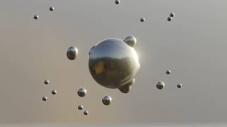 Flying Reflective Metal Ball Background, Loop Background Animation - Free Stock Footage