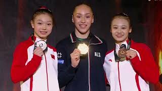 SECOND GOLD Medal 🥇 for Kaylia Nemour and Second Algerian National Anthem 🇩🇿 in Cairo World Cup 2026