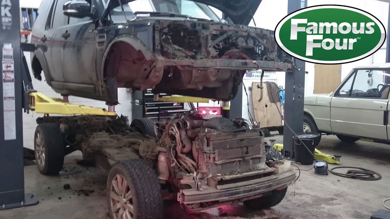 Land Rover Discovery 4 Body Removal (For Turbo Change) - Youtube