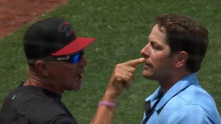 D-Backs Bench Coach Jeff Banister Gets Ejected after Umpire Ben May Calls Pitch Clock Violation