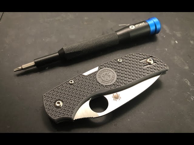 How to disassemble and maintain the Spyderco FRN Chaparral Pocketknife class=