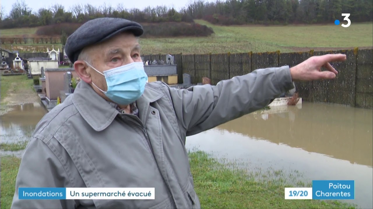Inondations à Chalais en Charente