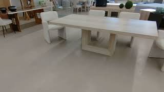 ITALIAN CUSTOM TRAVERTINE TABLE