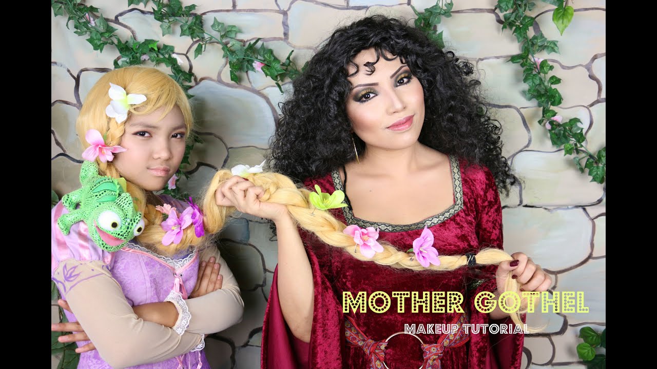 TANGLED Mother Gothel Makeup Tutorial YouTube