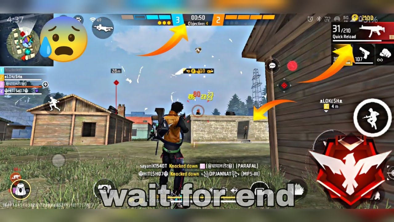 Free Fire Cs Rank elite Heroic lobby gameplay 😱