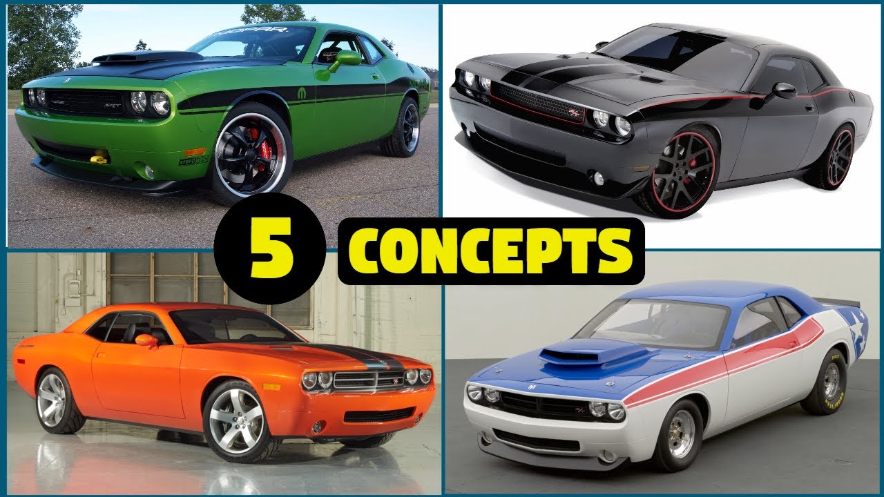 5 Dodge Challenger Concept Cars You Didn't Know About! - PART 1! - YouTube