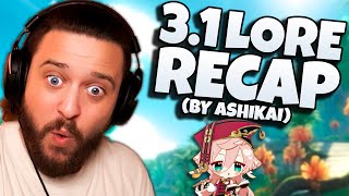 3.1 Lore Recap by Ashikai Reaction | Genshin Impact