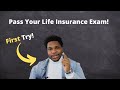 How To Pass Your Life Insurance Exam | First Try!