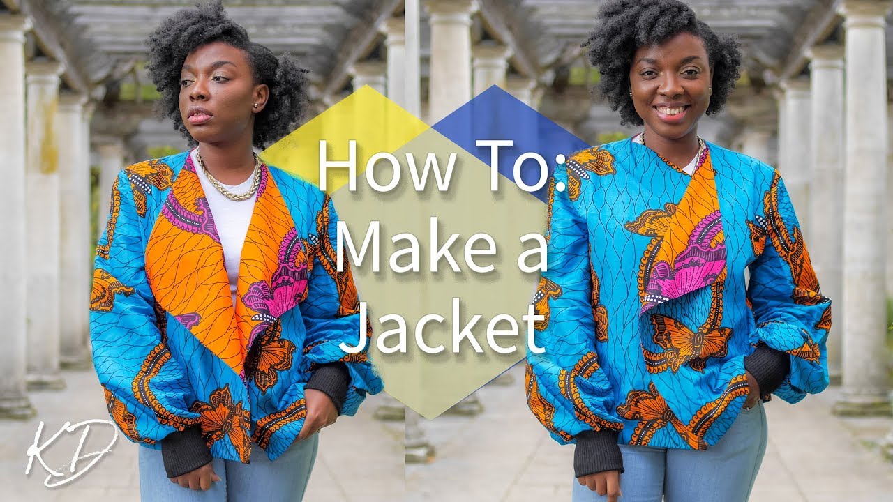 HOW TO MAKE A WATERFALL BOMBER JACKET | KIM DAVE - YouTube