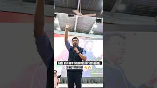 Kota Me New Students Ke Liye Orientation  Crazy Mahaul  At Motion Nv Sir Coaching kotacoaching