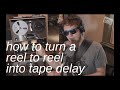 How to create reel to reel tape delay & echo using a TEAC A-2340 ||| MADE ON TAPE