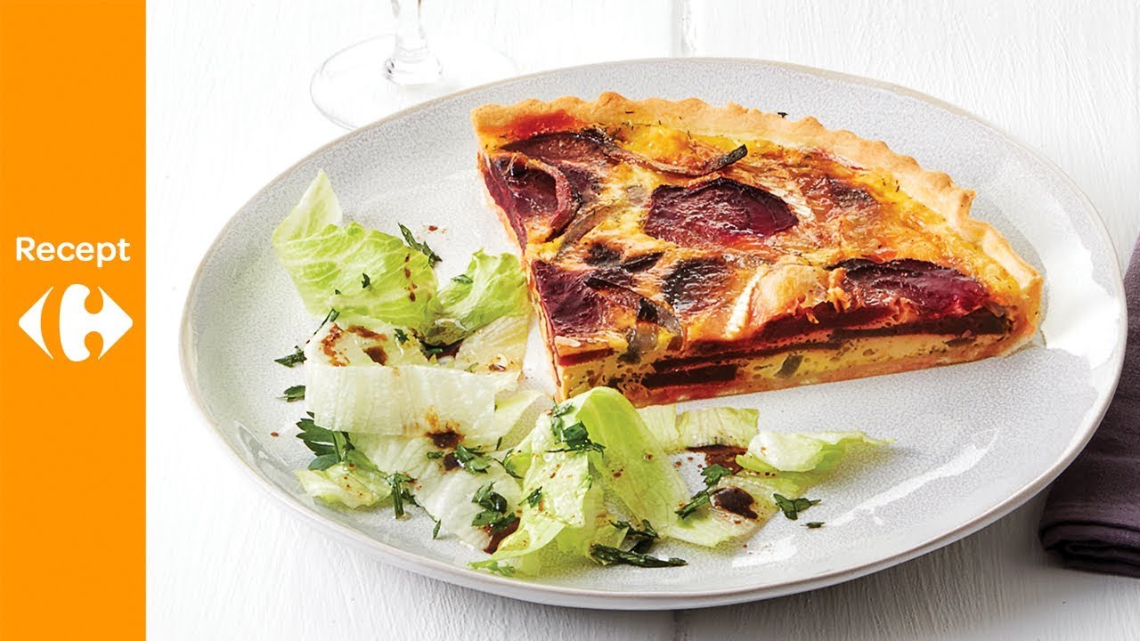 Quiche Rode Biet Quiche met rode biet, rode ui en brie - YouTube