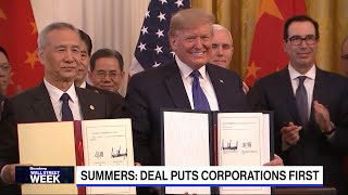 Trade Deal Puts U.S. Corporations First, says Summers - Wall Street Week