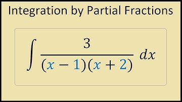 Integration by Partial Fractions Example 3/[(x-1)(x+2)]