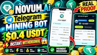 Novum.Ai Telegram Mining Bot || Novum.ai Telegram Bot Withdrawal || New Telegram Airdrop Bot