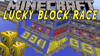 NYTT AMAZING LUCKY BLOCK RACE | MINECRAFT MOD med JNX