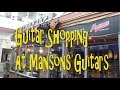 Guitar  pedal shopping at mansons guitars