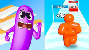 Wacky Run vs Tall Man Run All Levels Gameplay Walkthrough 4K 🟢 🟡