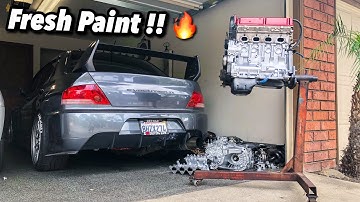 DIY ENGINE PAINT !! EVO 8 SWAPPED DSM Ep.14