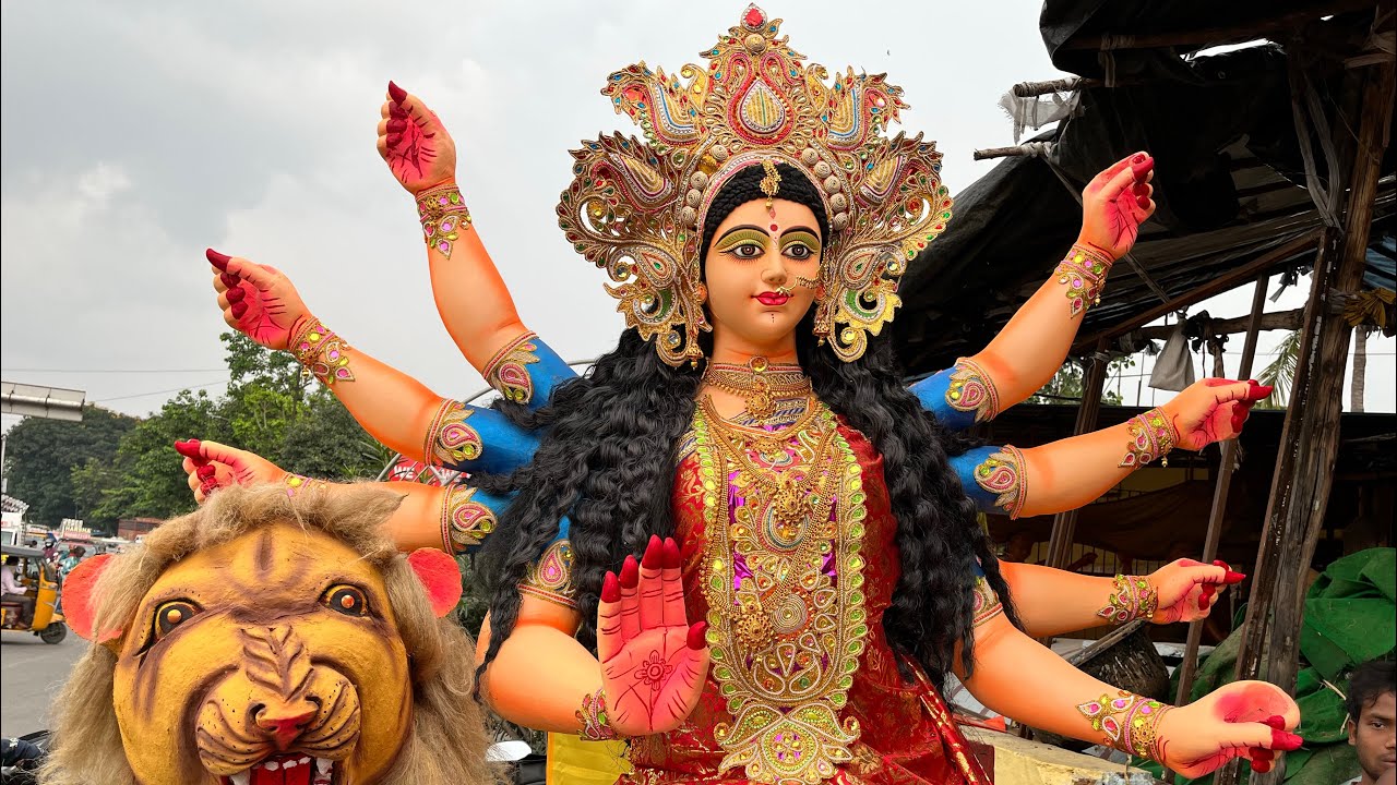 Durga Mata transporting 2021 | Eco Friendly Durga idol transporting 2021 | Durga idol Lifting