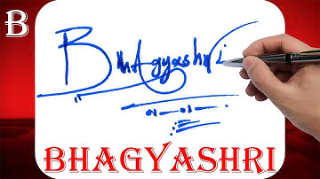 Bhagyashri Name Signature Style | B Signature Style | Signature Style of My Name Bhagyashri