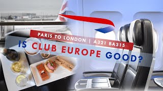 British Airways Club Europe - ENGLISH Afternoon Tea in the Skies | BA315 Paris - London in Business