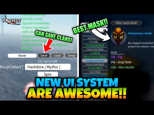 How To Save Your Clans + New UI System!! (Project Slayers UPDATE 1) 