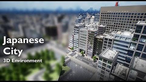 Japanese City - Real-time environment