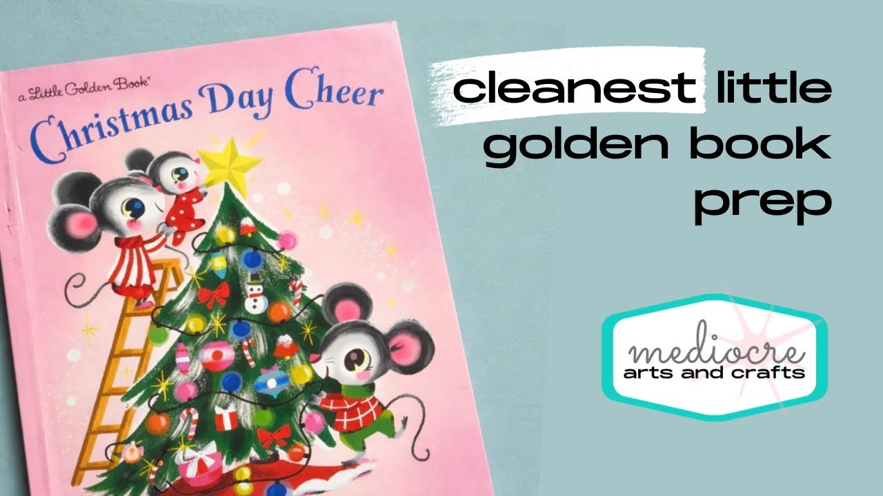 Little Golden Book • Junk Journal Prep • Easiest  Intact Golden Spine Method 