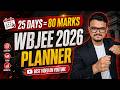 25 Days to 80+ Marks in WBJEE Maths 2026 | Ultimate Revision Plan #wbjee2026