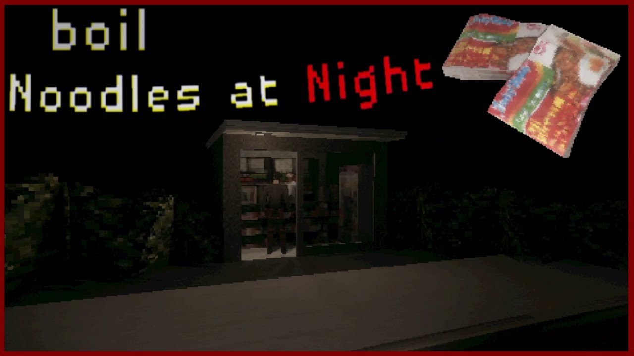 Boil Noodles At Night (All Endings) Indie Horror Game No Commentary
