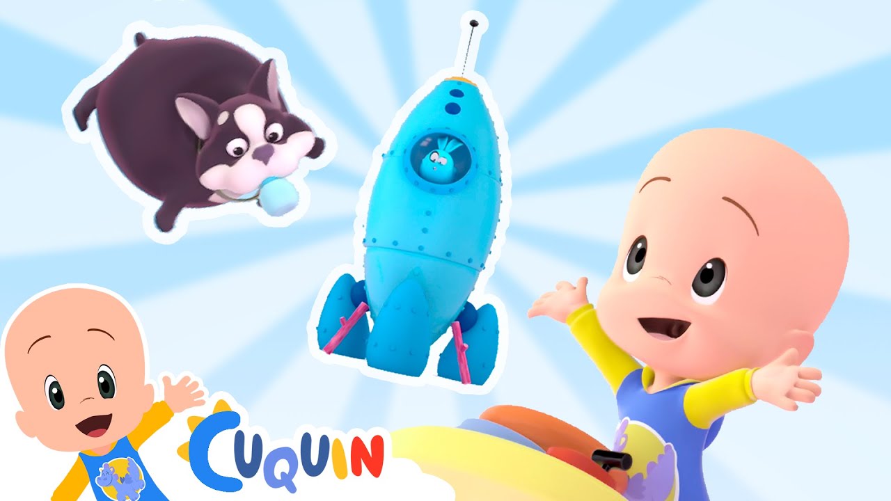 Flying rocket balloons | Cleo & Cuquin Educational Videos for Children