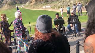 Haley Reinhart Robby Krieger 76th birthday DeBell Golf Course Driving Range Opening Burbank1/8/2022