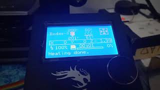 Start print with 3d printer Ender