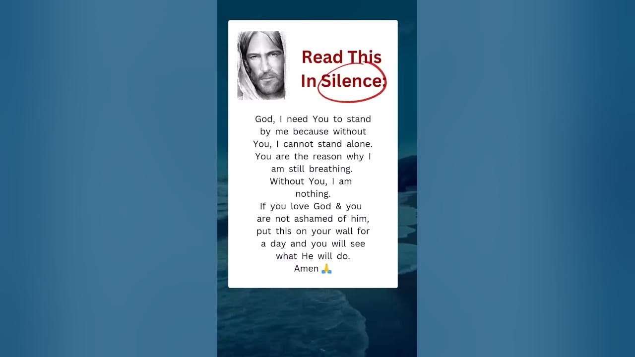 Take 10 Seconds To Read This In Silence ✝️🙏 Powerful Prayer 💟 #jesuslovesyou #prayer #faith #jesus