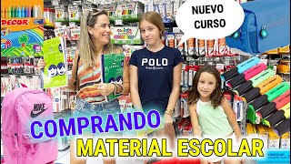 COMPRANDO MATERIAL ESCOLAR PARA LA VUELTA AL COLEGIO DE MARTINA Y DANIELA