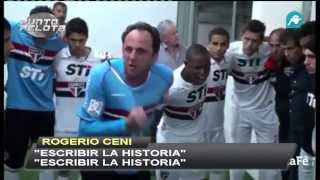 Rogério Ceni animando al Sao Paulo Copa Libertadores 2013