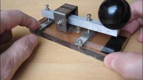 DIY Morse key made of scrapped materials