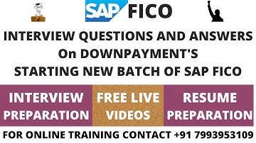 INTERVIEW QUESTIONS AND ANSWERS ON DOWNPAYMENT